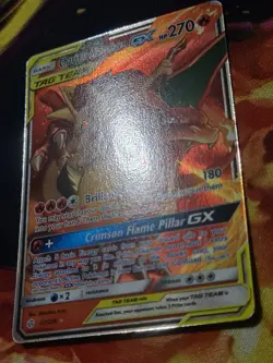 NM Charizard & Braixen Tag Team GX Cosmic Eclipse 22/236 Holo Ultra Pokemon TCG - Image 2