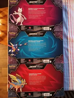 Pokemon TCG V-Union Special Collection Set of 3 Mewtwo Greninja Zacian (Sealed) - Image 5