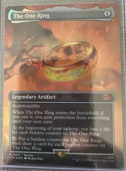 MTG| The One Ring [Borderless Bundle Foil] - Foil - Lord of the Rings NM - Image 1