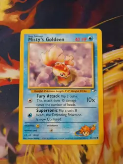 Pokemon Gym Heroes Misty's Goldeen Card 85/132 - Image 1