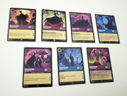 Disney Lorcana Theme Lot- Maleficent Theme Lot Of 7 Cards - Image 2