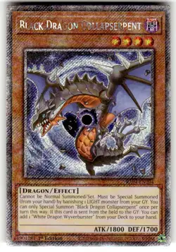 Black Dragon Collapserpent Platinum Secret Rare Card RA04-EN204 1st Ed NM - Image 1