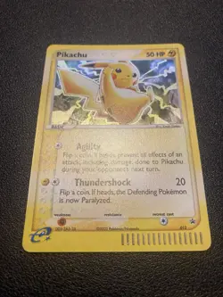 Pokemon Pikachu TCG Black Star Promo Holo Card #012 2003 - Image 2