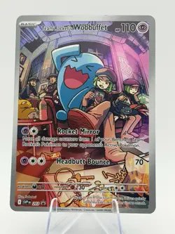Team Rocket's Wobbuffet Holo SV: Scarlet & Violet Promo Cards 203 LP Pokemon TCG - Image 1
