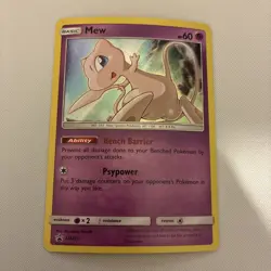 Pokemon Card MEW SM215 Rare Black Star Promo - NM - Image 1