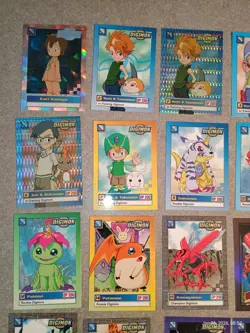 Vintage Digimon Trading Cards Lot of 49 Upper Deck 2000's 10 Holo's Included - Image 3