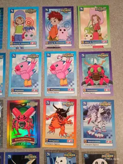Vintage Digimon Trading Cards Lot of 49 Upper Deck 2000's 10 Holo's Included - Image 4