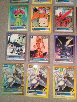 Vintage Digimon Trading Cards Lot of 49 Upper Deck 2000's 10 Holo's Included - Image 5