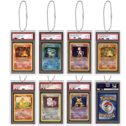 POKEMON TCG CARD Mini Slab Keychain Keyring - 1st EDITION shadowless 1999 L28 - Image 1
