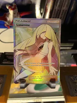 Pokemon Lusamine Trainer Full Art Holo Card 110/111 Crimson Invasion TCG Lot - Image 2