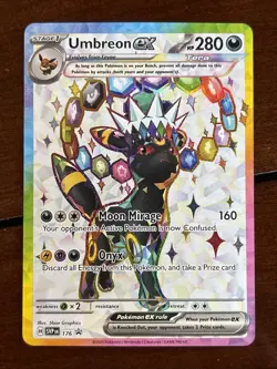 Pokemon Black Star Promo Umbreon 176 Full Art Holo Rare - Image 1