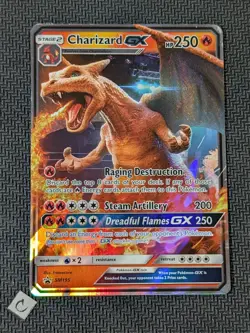 Charizard GX SM195 - Sun & Moon Black Star Promo Standard Size Pokemon TCG MP - Image 1