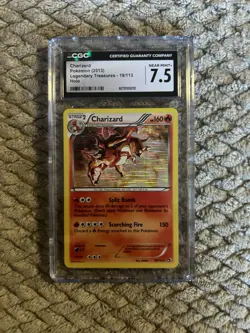 Pokemon TCG CGC 7.5 Charizard 19/113 Legendary Treasures Holo 2013 - Image 1