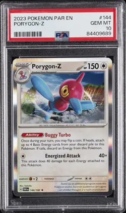 2023 POKEMON PAR EN-PARADOX RIFT #144 PORYGON-Z PSA 10 - Image 1