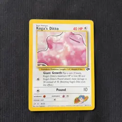 Pokemon Koga’s Ditto 10/132 Gym Challenge Holo Rare WOTC Vintage 2000 - Image 1