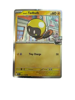 Pokemon TCG - Iono's Tadbulb 052/159 Cosmos Holo Near Mint - Image 1