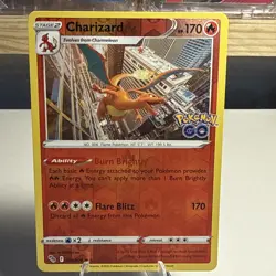 Pokemon TCG Charizard Pokemon Go 010/078 Reverse Holo Rare Mint Condition - Image 1
