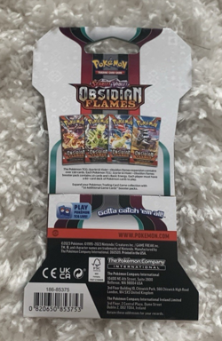 Pokemon SV Obsidian Flames Booster Pack (All Packs Have Charizard Artwork Cover) - Image 2