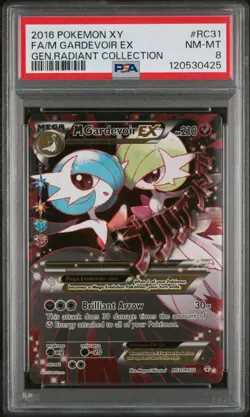 2016 POKEMON XY GENERATIONS RADIANT COLL #RC31 FULL ART/M GARDEVOIR EX PSA 8 - Image 1