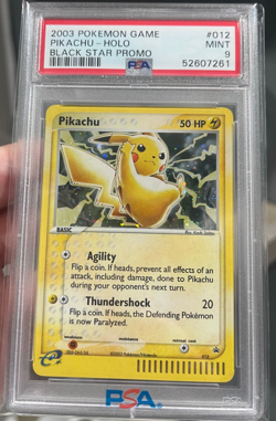 2003 Pokemon Nintendo Black Star Promo Holo Pikachu #12 PSA 9 MINT - Image 2