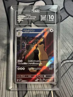 TAG 10 GEM MINT Pokemon Persian 075/064 Sv6a: Night Wanderer Holo (Japanese) - Image 1