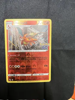Charizard 010/078 Pokemon GO Reverse Holo Pokemon TCG NM - Image 3