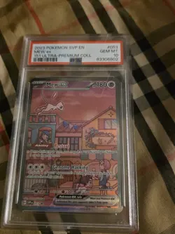 2023 POKEMON SVP EN-SV BLACK STAR PROMO 151 ULTRA-PREM COLL #053 MEW EX PSA 10 - Image 1