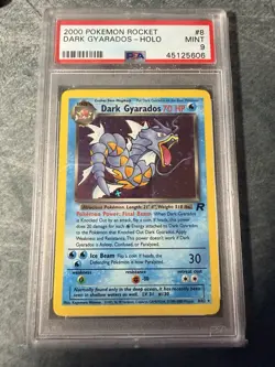 Pokemon Team Rocket Dark Gyarados 8/82 PSA 9 - Image 1