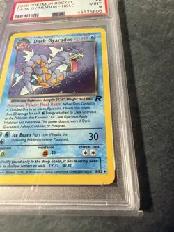 Pokemon Team Rocket Dark Gyarados 8/82 PSA 9 - Image 4