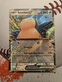 Pokemon TCG Snorlax EX 076/131 Double Holo Rare Prismatic Evolutions - Image 1