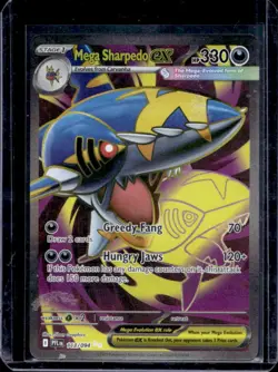 2025 Pokemon Phantasmal Flames Mega Sharpedo ex Ultra Rare #113/094 - Image 1