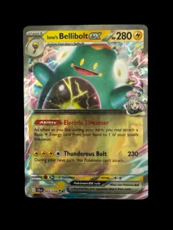 Pokemon TCG - Iono's Bellibolt ex 053/159 Sv09: Journey Together Holo Near Mint - Image 1