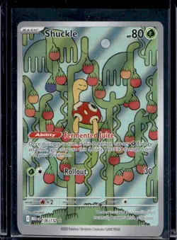 2025 Pokemon Mega Evolution Shuckle RC Illustration Rare #136/132 - Image 1