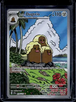 2024 Pokemon Surging Sparks Alolan Dugtrio #208/191 - Image 1