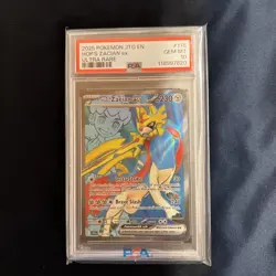 2025 HOP'S ZACIAN EX 176/159 POKEMON JTG JOURNEY TOGETHER ULTRA RARE PSA 10 - Image 1