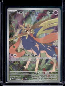 2025 Pokemon Phantasmal Flames Zacian Illustration Rare #100/094 - Image 1