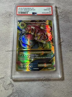 Pokemon TCG PSA 10 M Venusaur EX 100/108 Full Art - 2016 XY Evolutions Gem Mint - Image 1