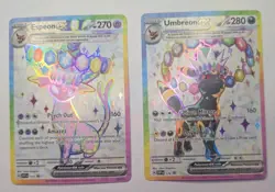 Umbreon & Espeon ex Prismatic Evolutions Premium Collection 175/176 PROMO CARDS - Image 1