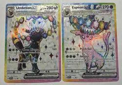 Umbreon & Espeon ex Prismatic Evolutions Premium Collection 175/176 PROMO CARDS - Image 1