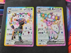 Umbreon & Espeon ex Prismatic Evolutions Premium Collection 175/176 PROMO CARDS - Image 1