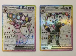 Umbreon & Espeon ex Prismatic Evolutions Premium Collection 175/176 PROMO CARDS - Image 1
