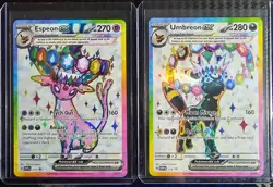 Umbreon & Espeon ex Prismatic Evolutions Premium Collection 175/176 PROMO CARDS - Image 1
