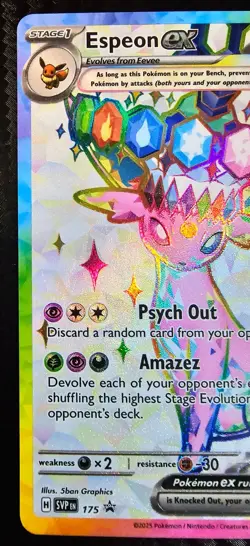 Umbreon & Espeon ex Prismatic Evolutions Premium Collection 175/176 PROMO CARDS - Image 3