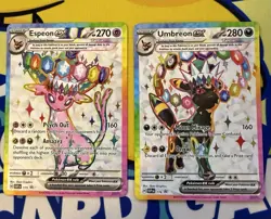 Umbreon & Espeon ex Prismatic Evolutions Premium Collection 175/176 PROMO CARDS - Image 1