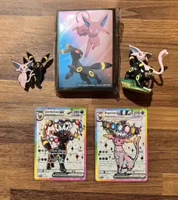 Umbreon & Espeon ex Prismatic Evolutions Premium Collection 175/176 PROMO CARDS - Image 1