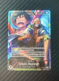 ONE PIECE Silvers Rayleigh Leader Alt Art OP12-001 Legacy of the Master - Image 1