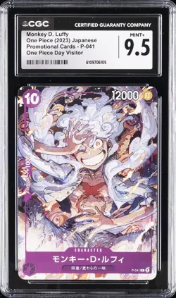 2024 ONE PIECE JPN SD PURPLE MONKEY D. LUFFY #P-041 MONKEY D. LUFFY CGC 9.5 - Image 1