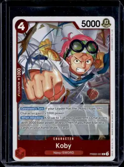 2025 One Piece Premium Booster The Best Koby Rare #PRB02-001 - Image 1