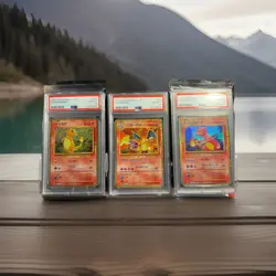 PSA 10 Charmander Charmeleon Charizard Set 001-003/032 CLL Classic 2023 Pokemon - Image 1