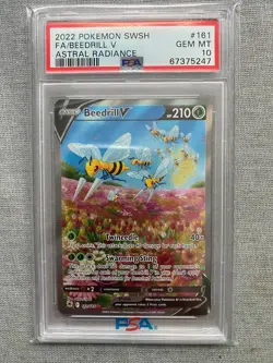 PSA 10 Beedrill V (Alternate Art) 161/189 Astral Radiance - Image 1